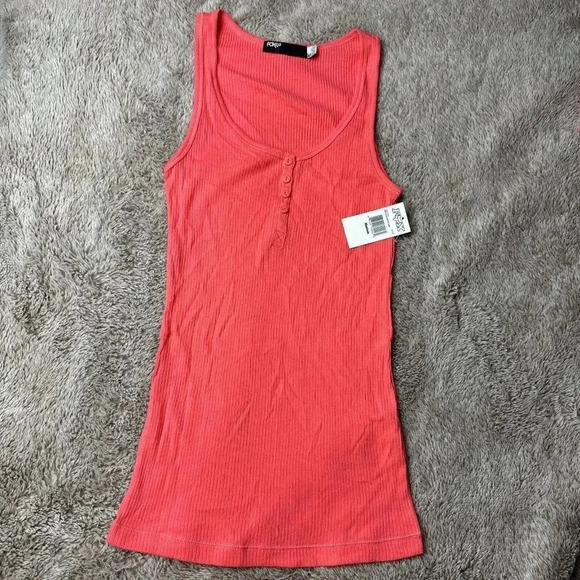 Fox Racing Women's Miss Clean Henley Pink Tank Top - Picture 4 of 16